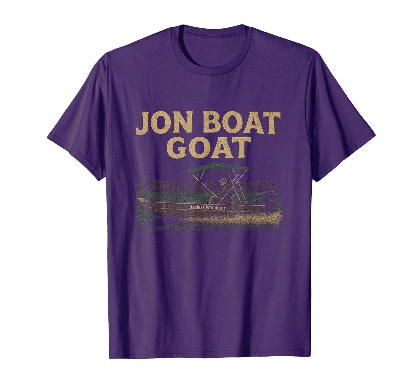Jon Boat Goat – John Boat with Ageless Wanderer T-Shirt