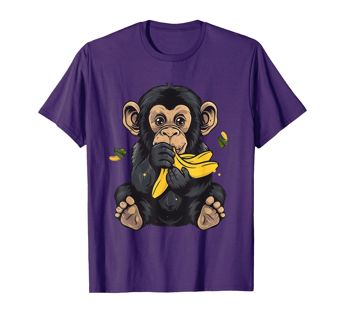 Banana Monkey Bananas Fruit Cute Monkey Wildlife Drawing T-Shirt