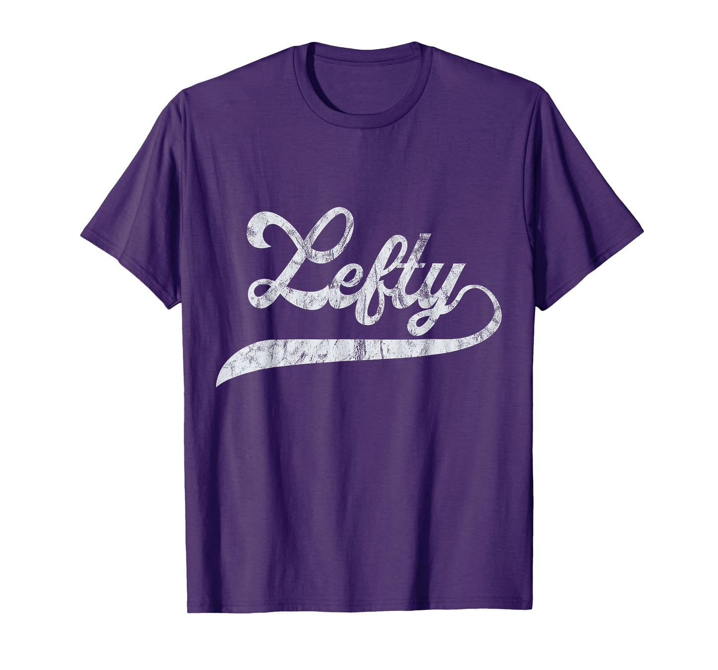 Lefty Left Handed Pride Southpaw Softball Script T-Shirt