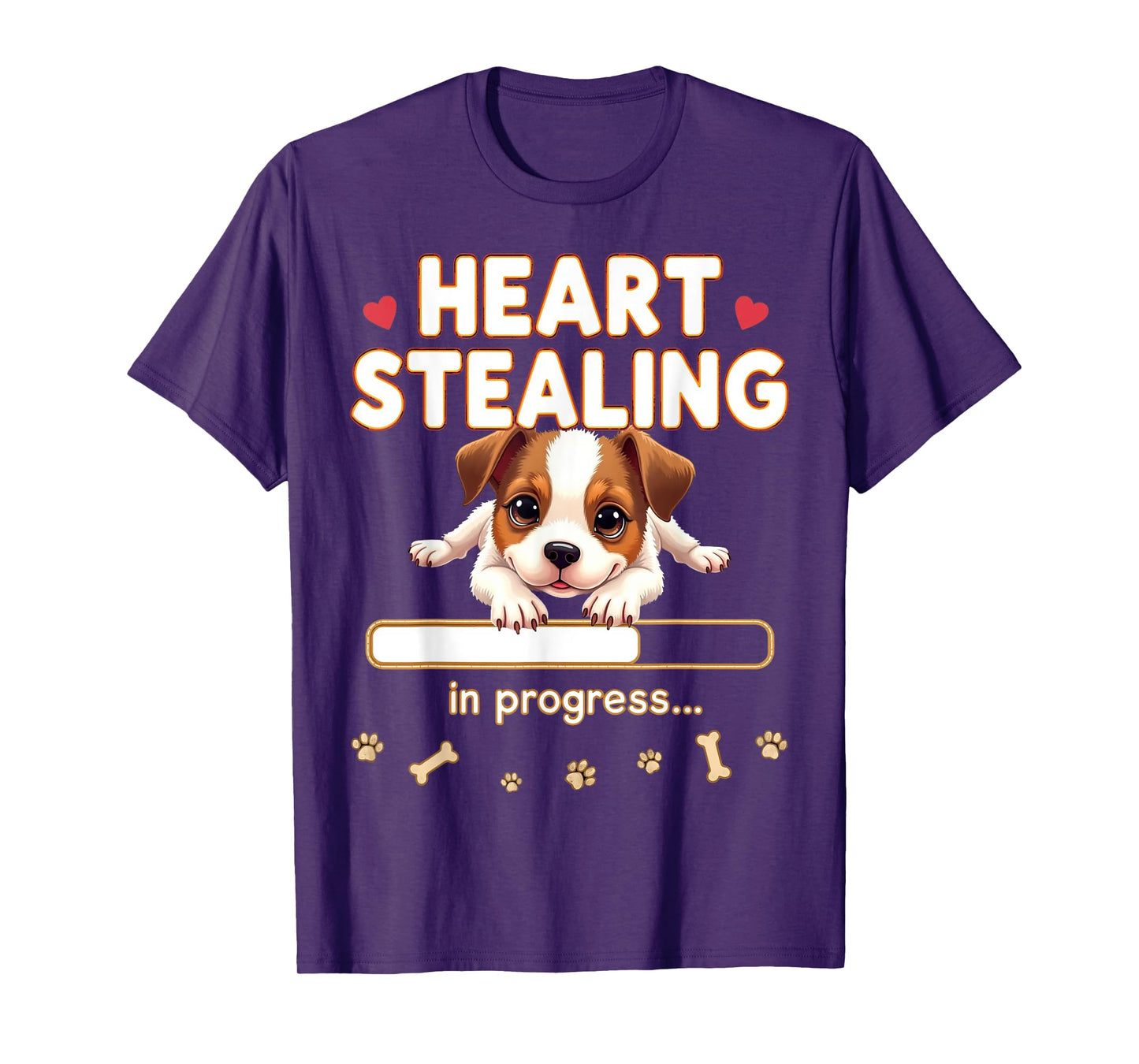 Heart Jack Russell Terrier Dog Funny Gift Jack Russell Puppy T-Shirt