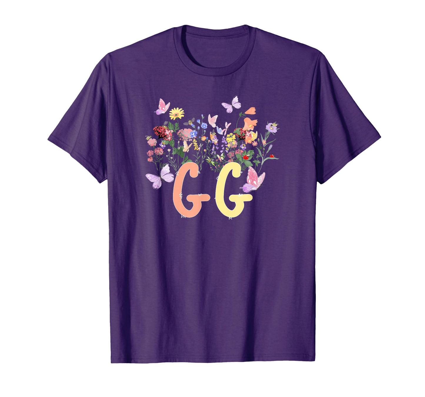 GG Flowers GG Grandmother GG Grandma T-Shirt