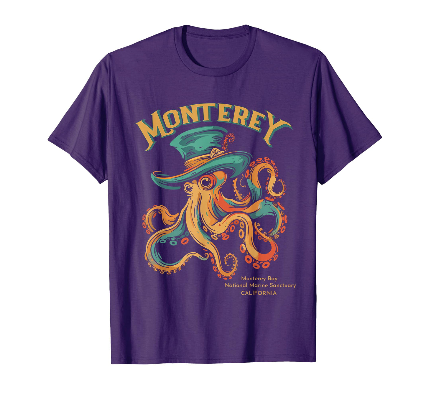Retro Monterey-Bay National Marine-Sanctuary Souvenir T-Shirt