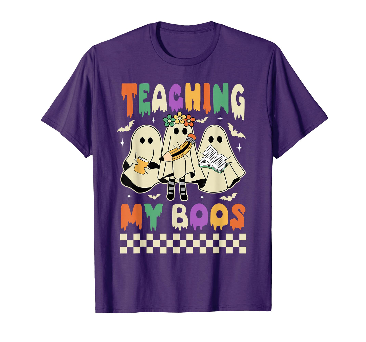 Halloween Teaching My Boos Cute Ghost Teacher Life Costume T-Shirt