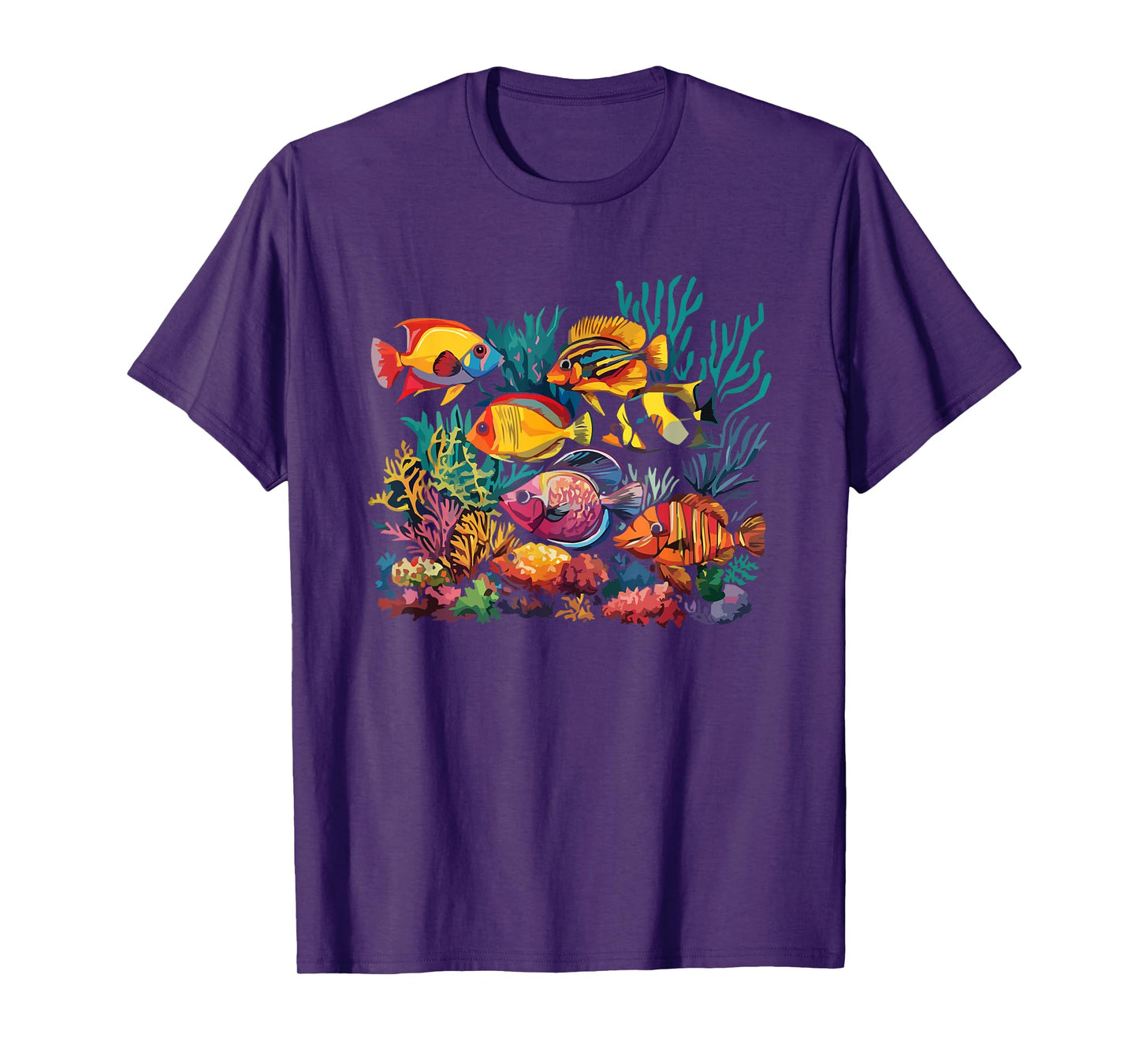 Colorful Fish Coral Reef Underwater Paradise T-Shirt