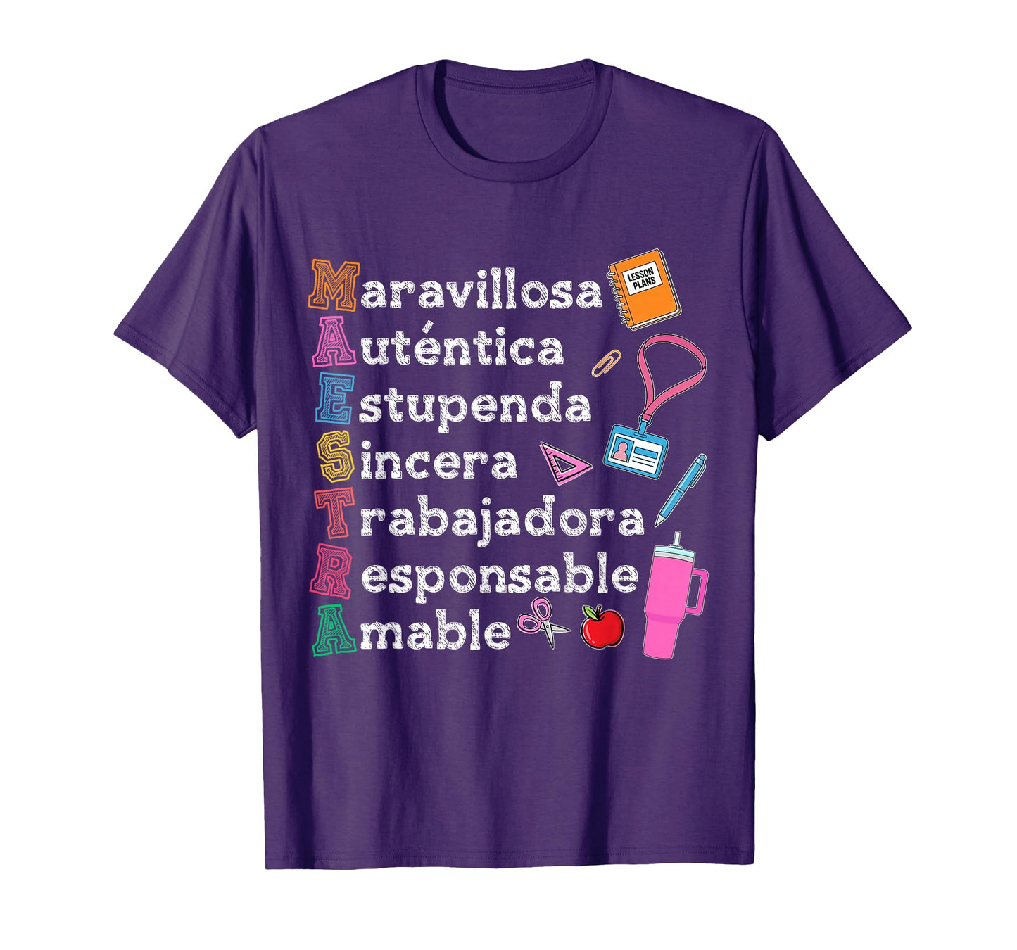 Spanish Teacher Appreciation Maestra Bilingual Teaching Life T-Shirt
