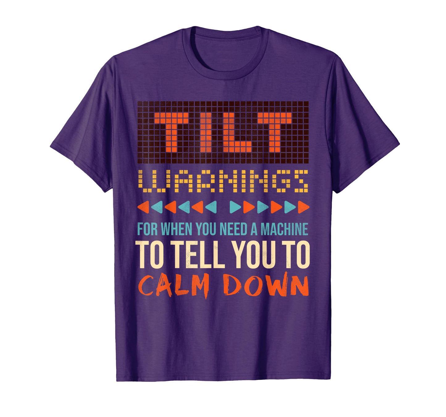 Sarcastic Funny Pinball Tilt Warnings T-Shirt