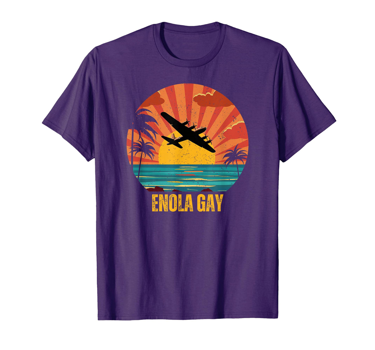 Enola Gay Vintage Airplane Enthusiast Graphic Design T-Shirt