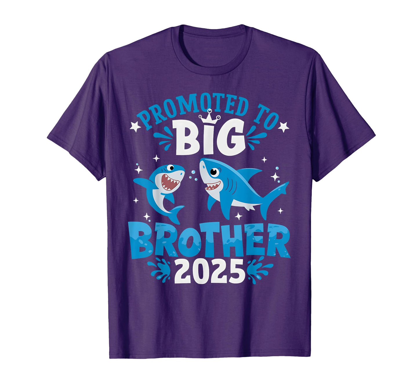 Promoted To Big Brother 2025 Shark Ocean Sibling Boys Kids T-Shirt