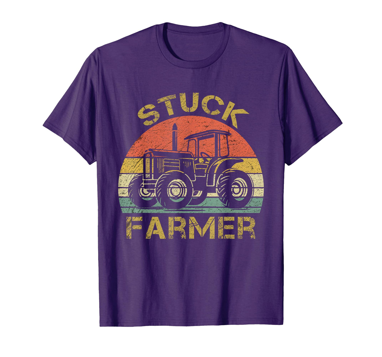 Funny Vintage Stuck Farmer , farmer men women and kids T-Shirt