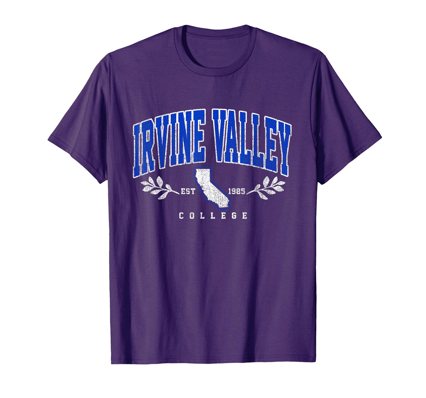 Irvine Valley Arch Athletic Retro Sports Tee Men Women T-Shirt