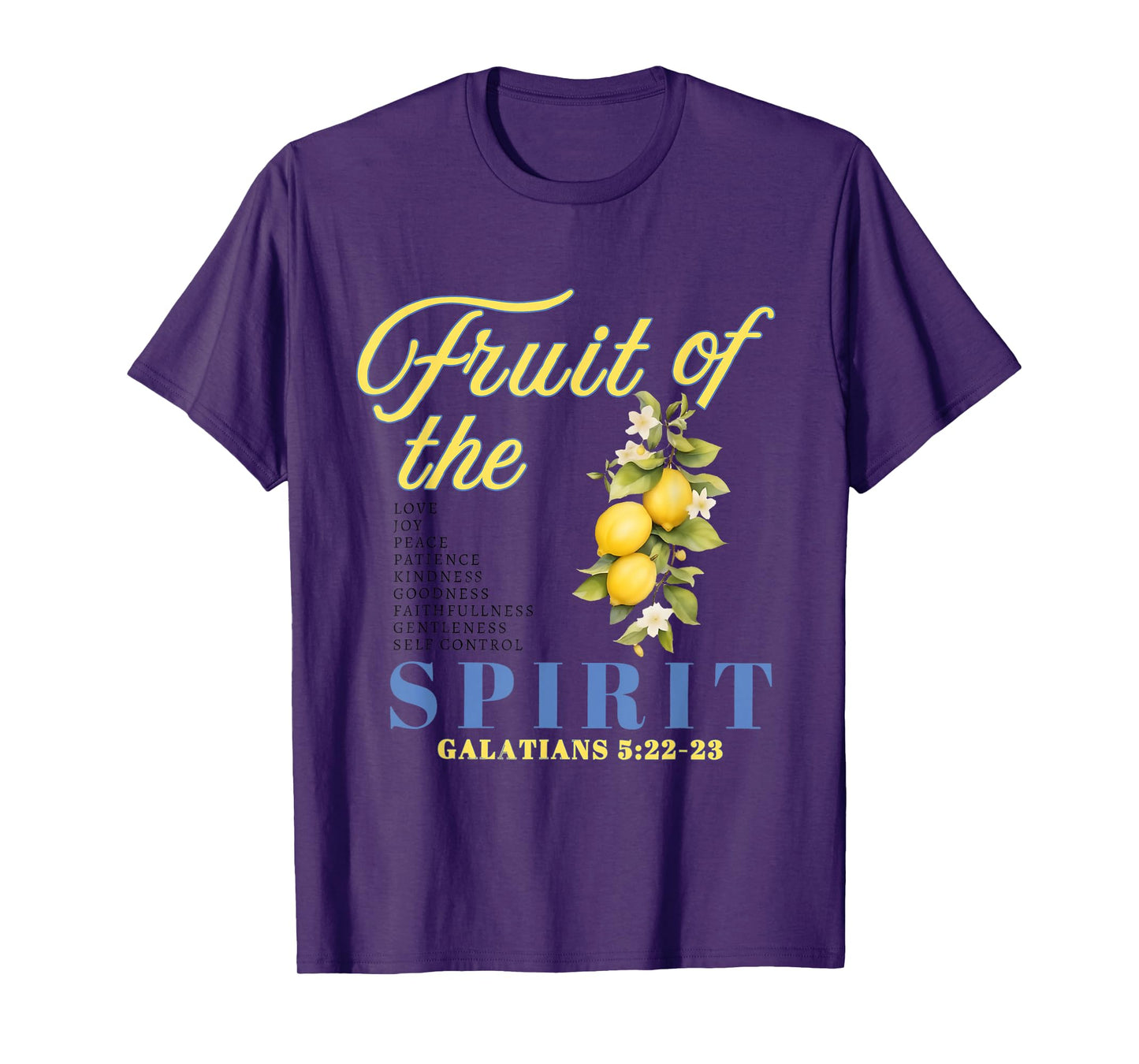Fruit of The Spirit Christian Merch Bible Verse Vintage T-Shirt