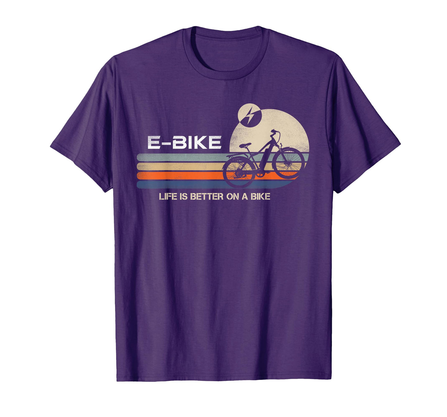E-BIKE Retro Electric Bicycle Vintage Cycling Life is better T-Shirt