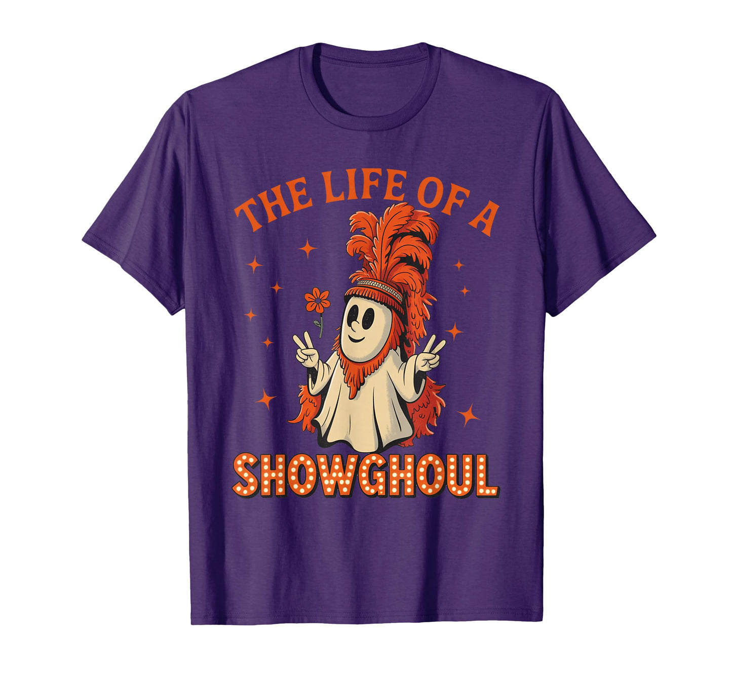 The Life of A Showghoul Funny Halloween Ghost Girl T-Shirt
