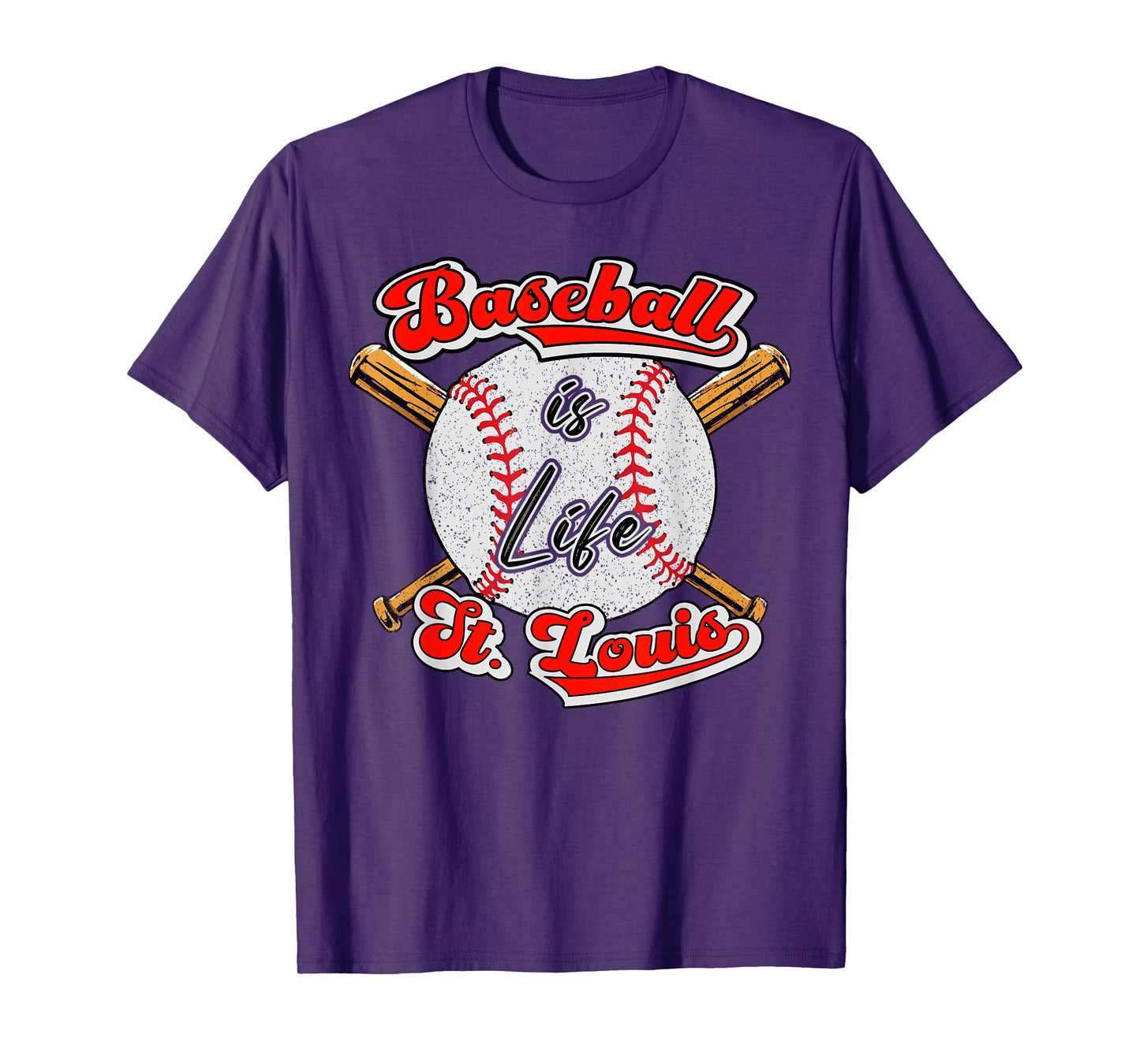 Baseball is life, St. Louis tee fan, St. Louis Baseball T-Shirt