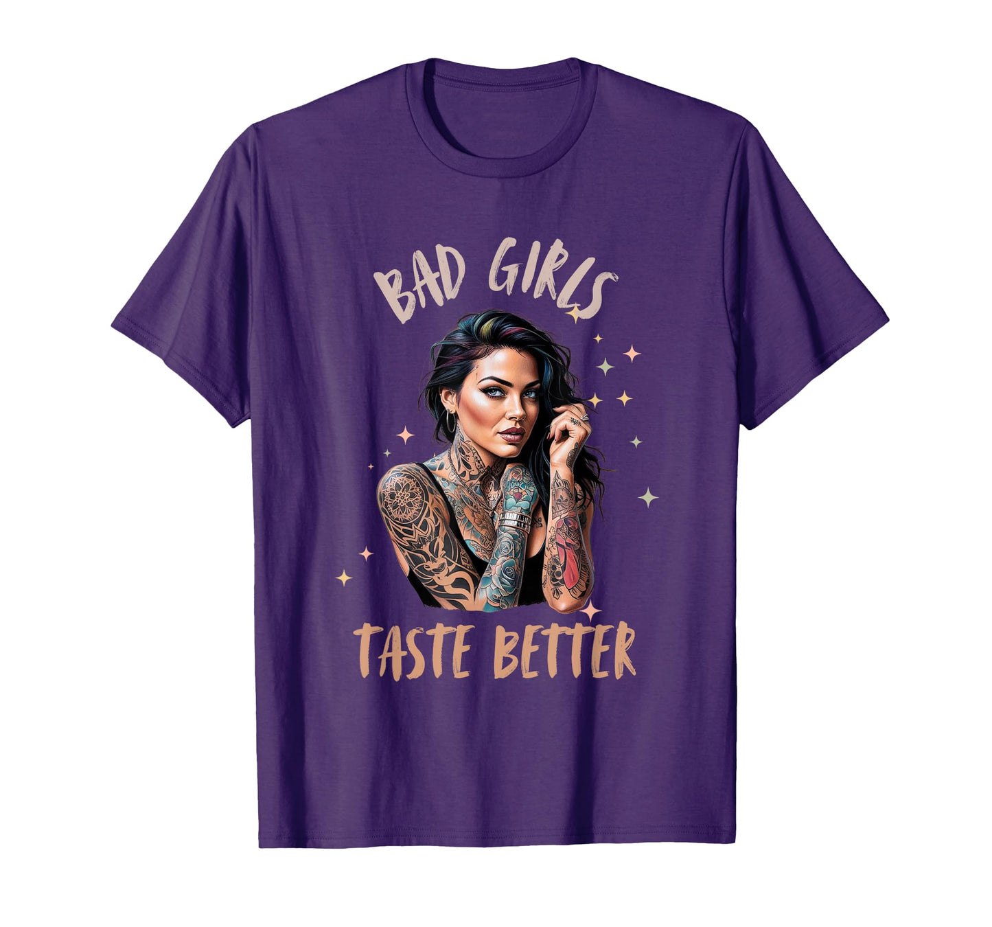 Bad Girls Taste Better Graphic Tattoo T-Shirt