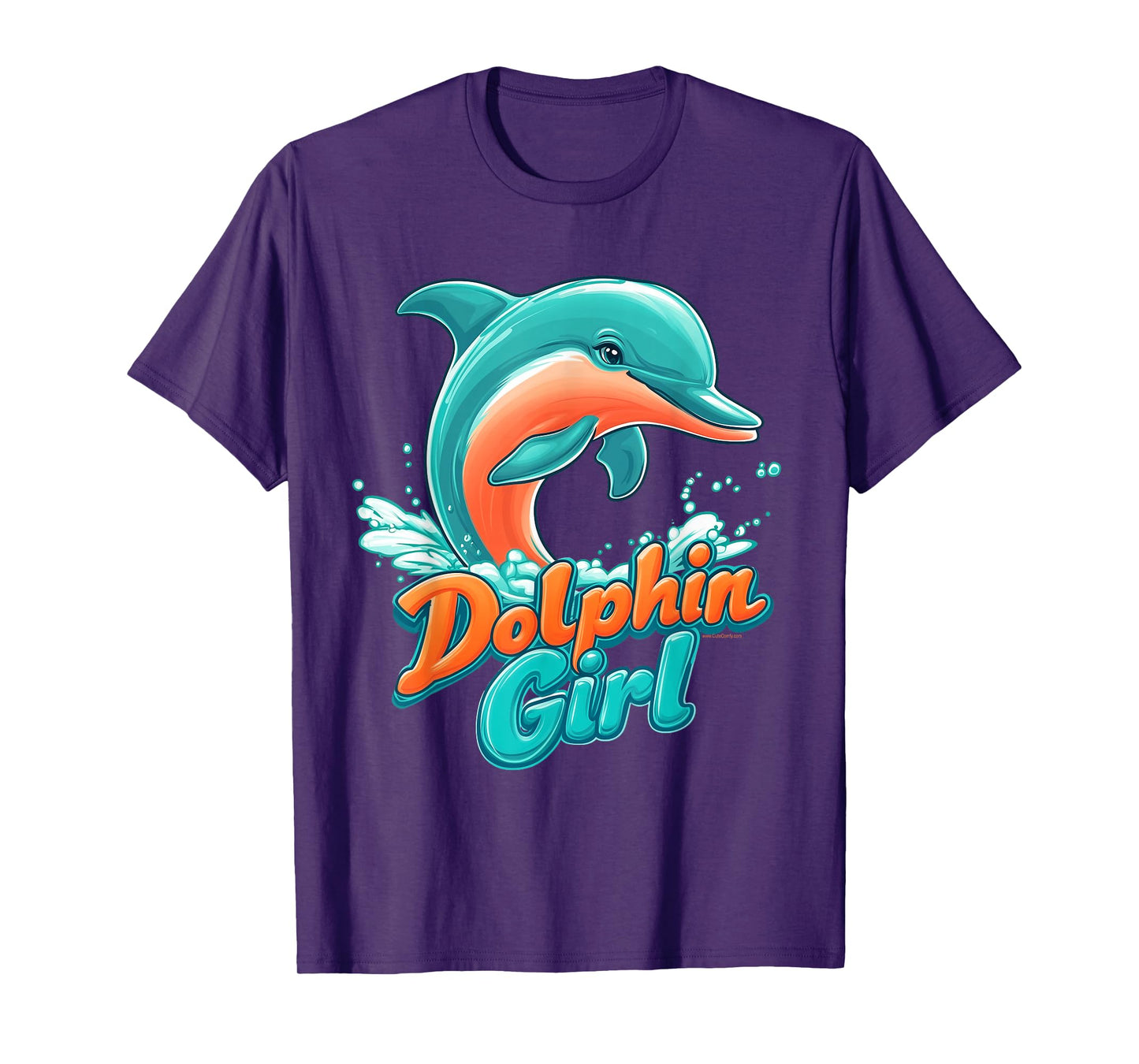 Dolphin Girl Florida Souvenir Miami Beach Gift for Women T-Shirt