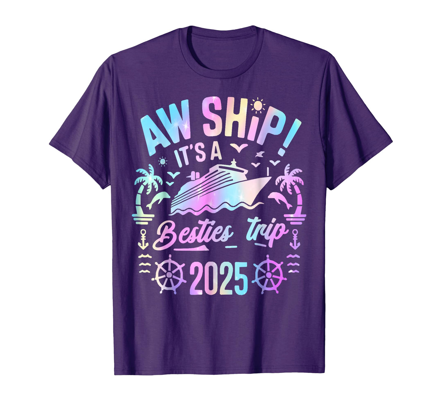 Besties Cruise 2025 Besties Cruising Summer Vacation Trip T-Shirt