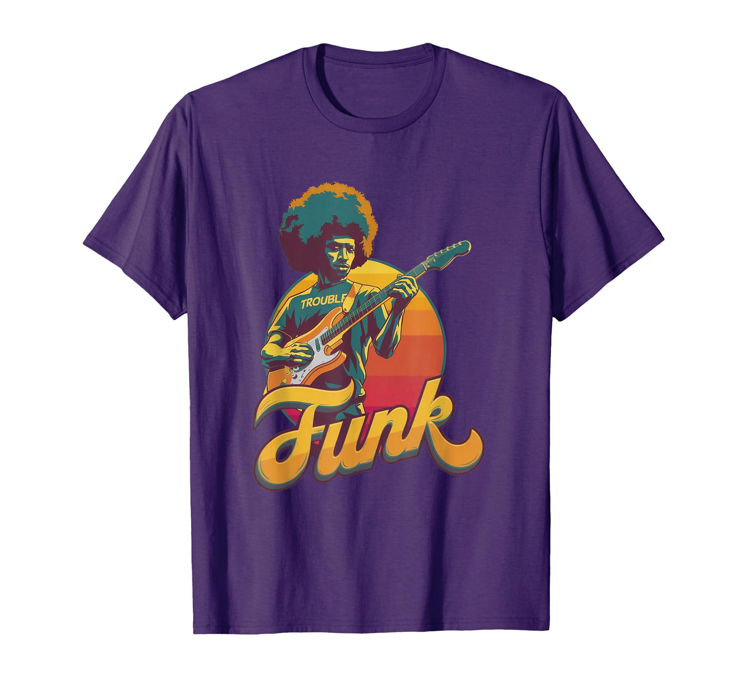 70s Retro Funk Afro Band Guitarist - Jazz Funk & Soul T-Shirt