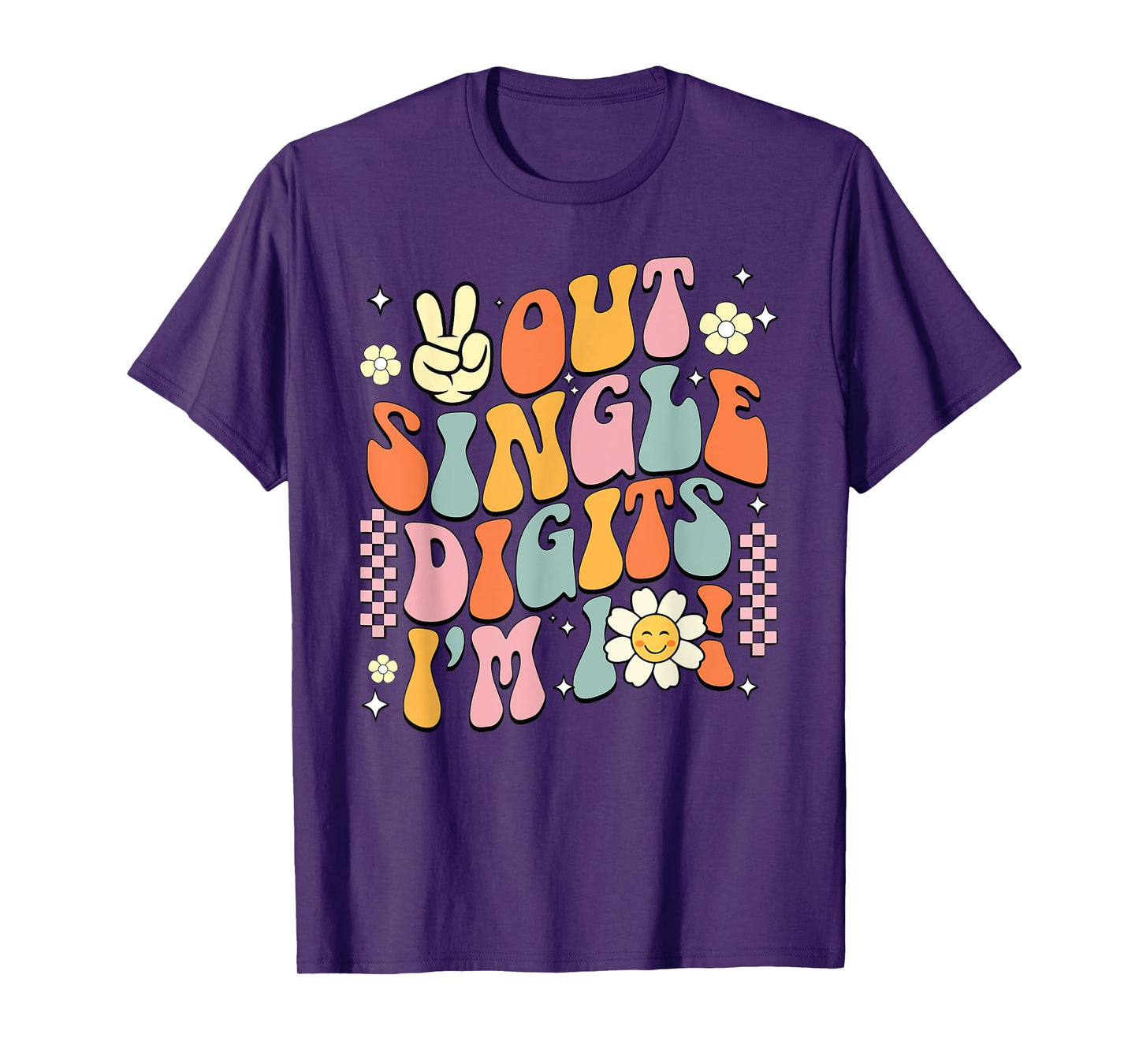 10Th Birthday Peace Out Single Digit Party 10 Year Old T-Shirt