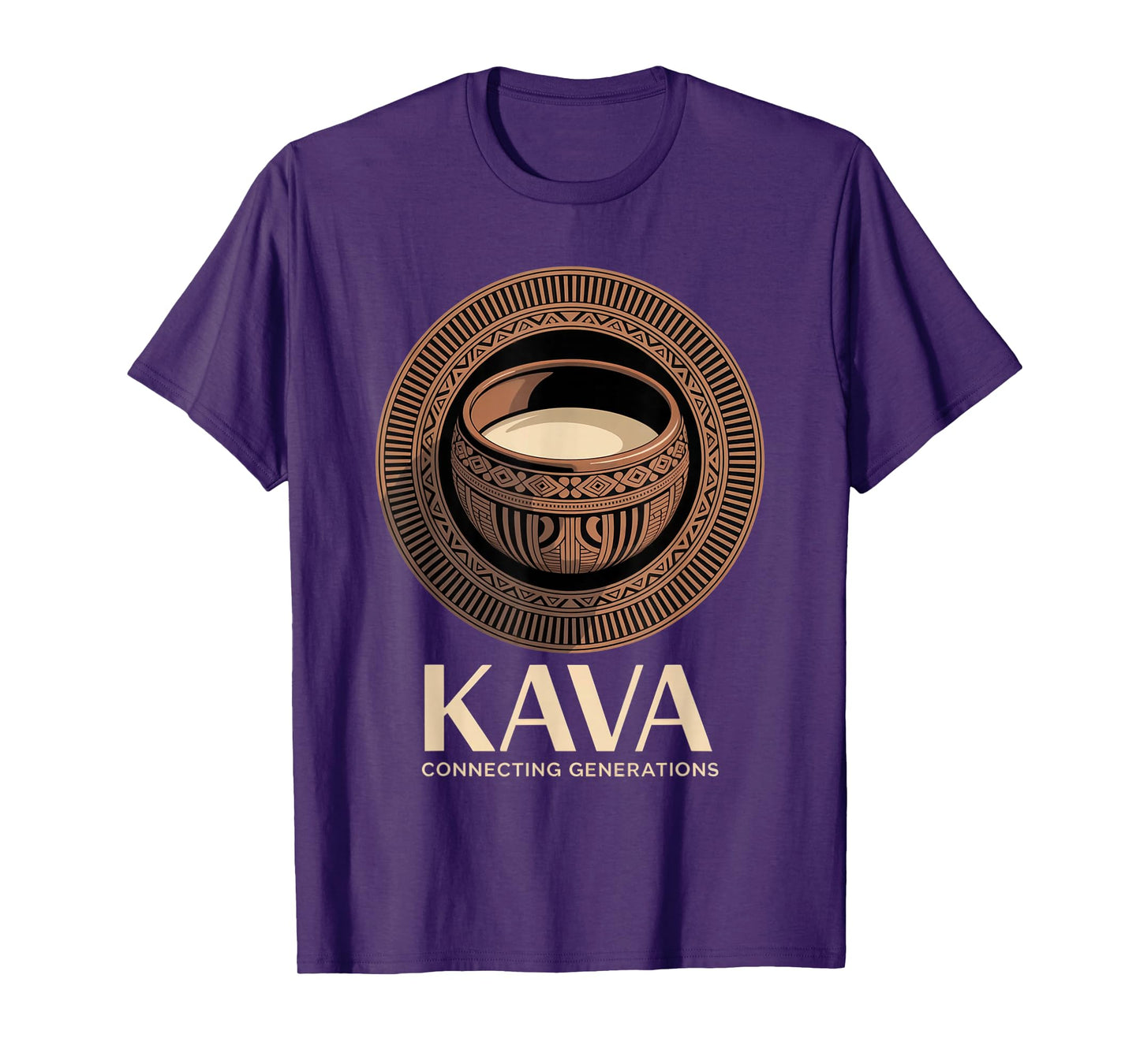 Pacific Island Kava Culture Artwork Design T-Shirt