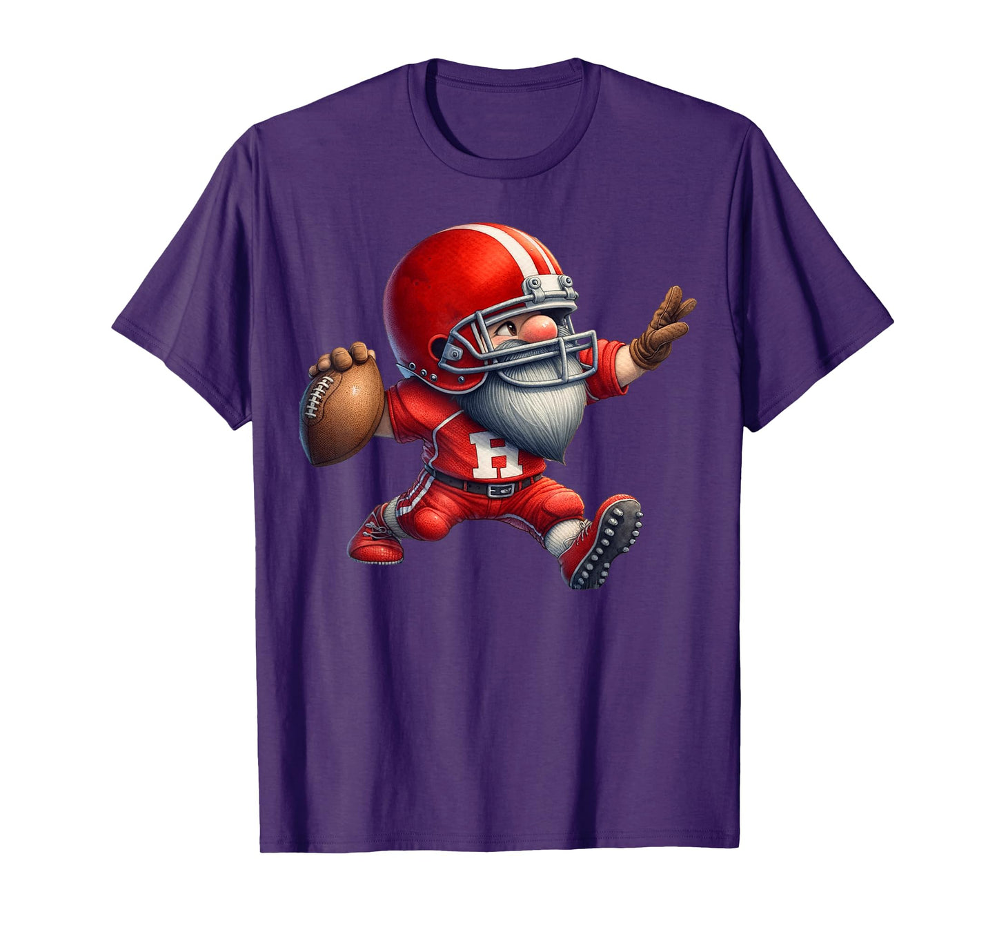 Funny American Football Gnome Graphic For Football Season T-Shirt