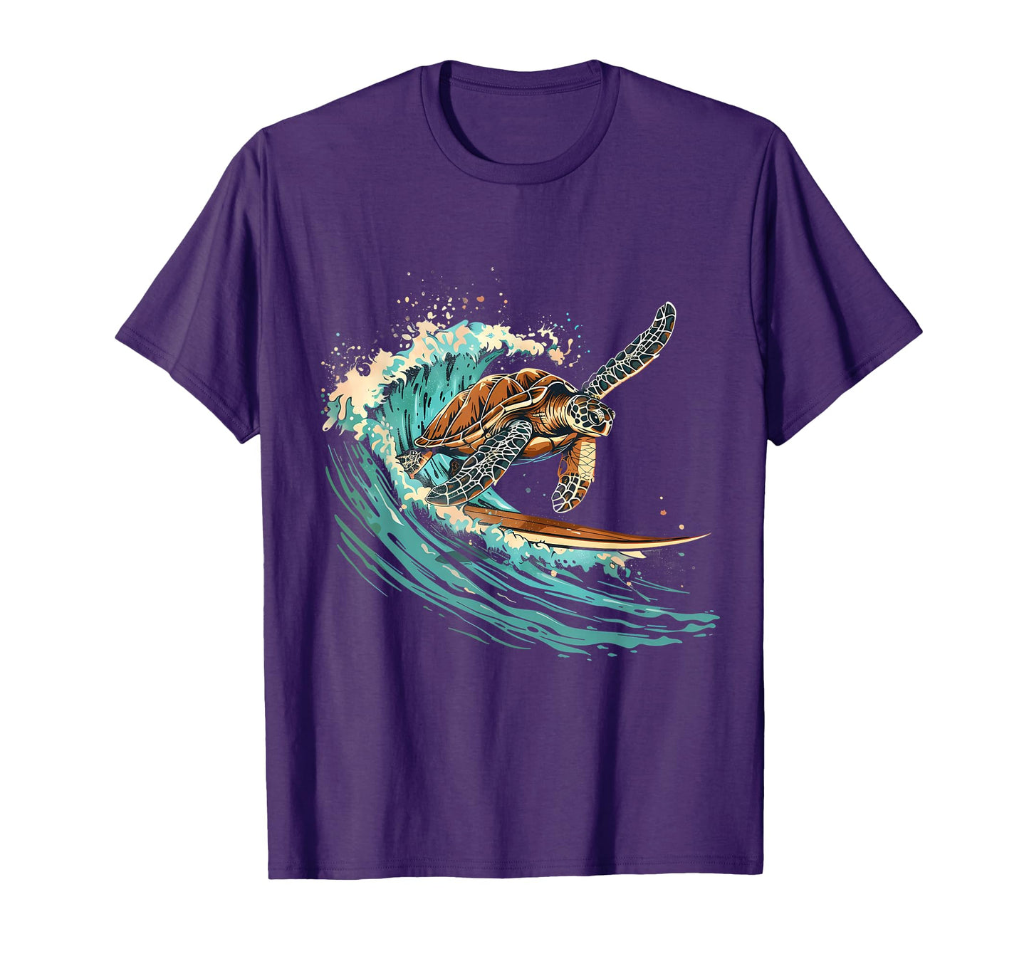 Sea Turtle Surfing Ocean Sea Turtle Ocean Sea Animal Lover T-Shirt