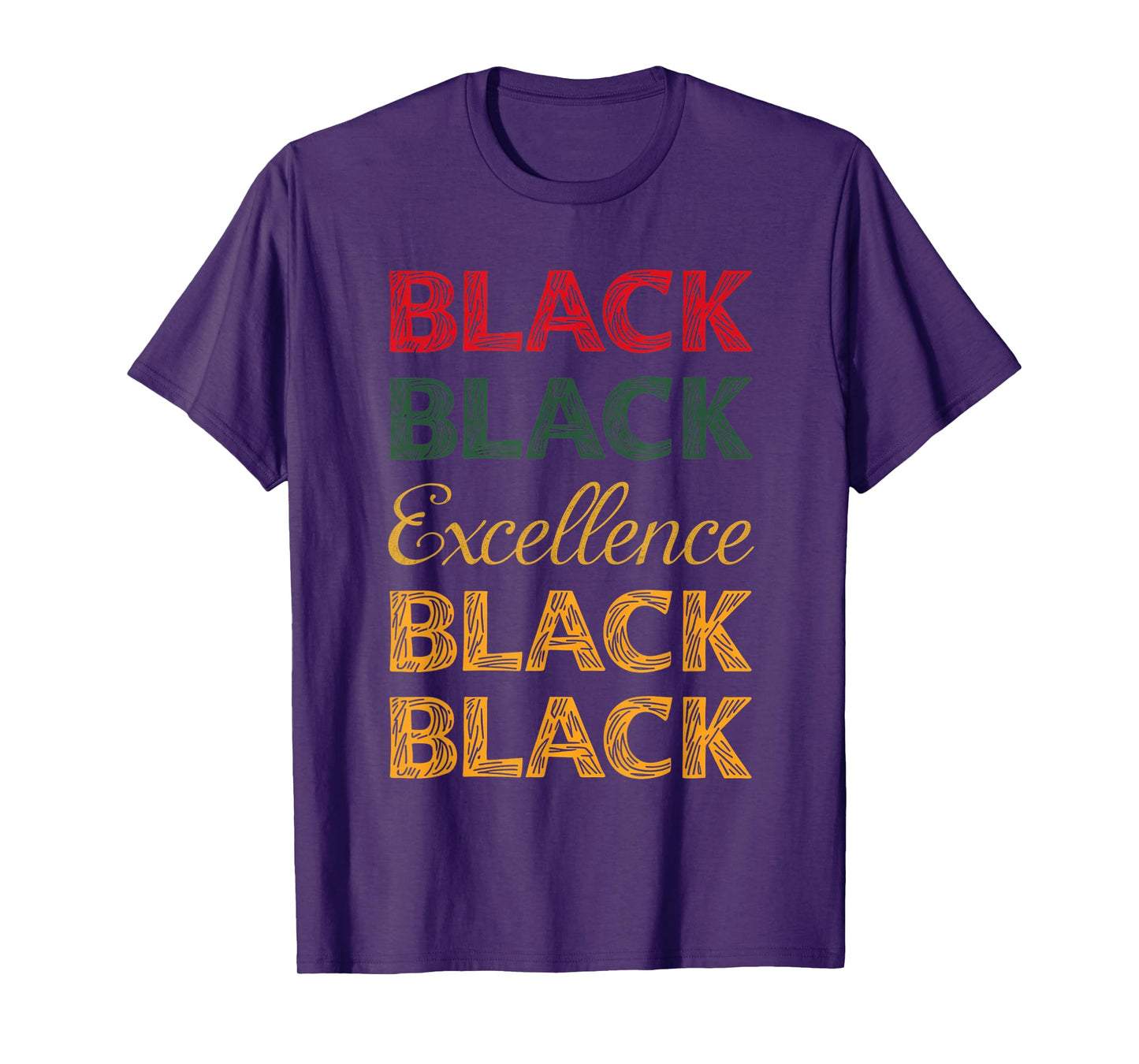 Black Excellence Afro Black History Month Motivation T-Shirt