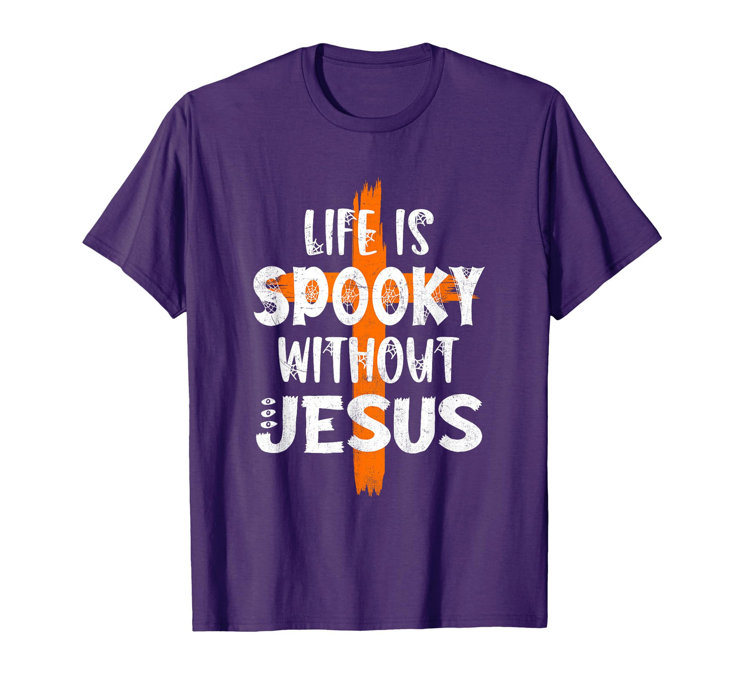 Life Is Scary Without Jesus Halloween Christian Costume Tee T-Shirt