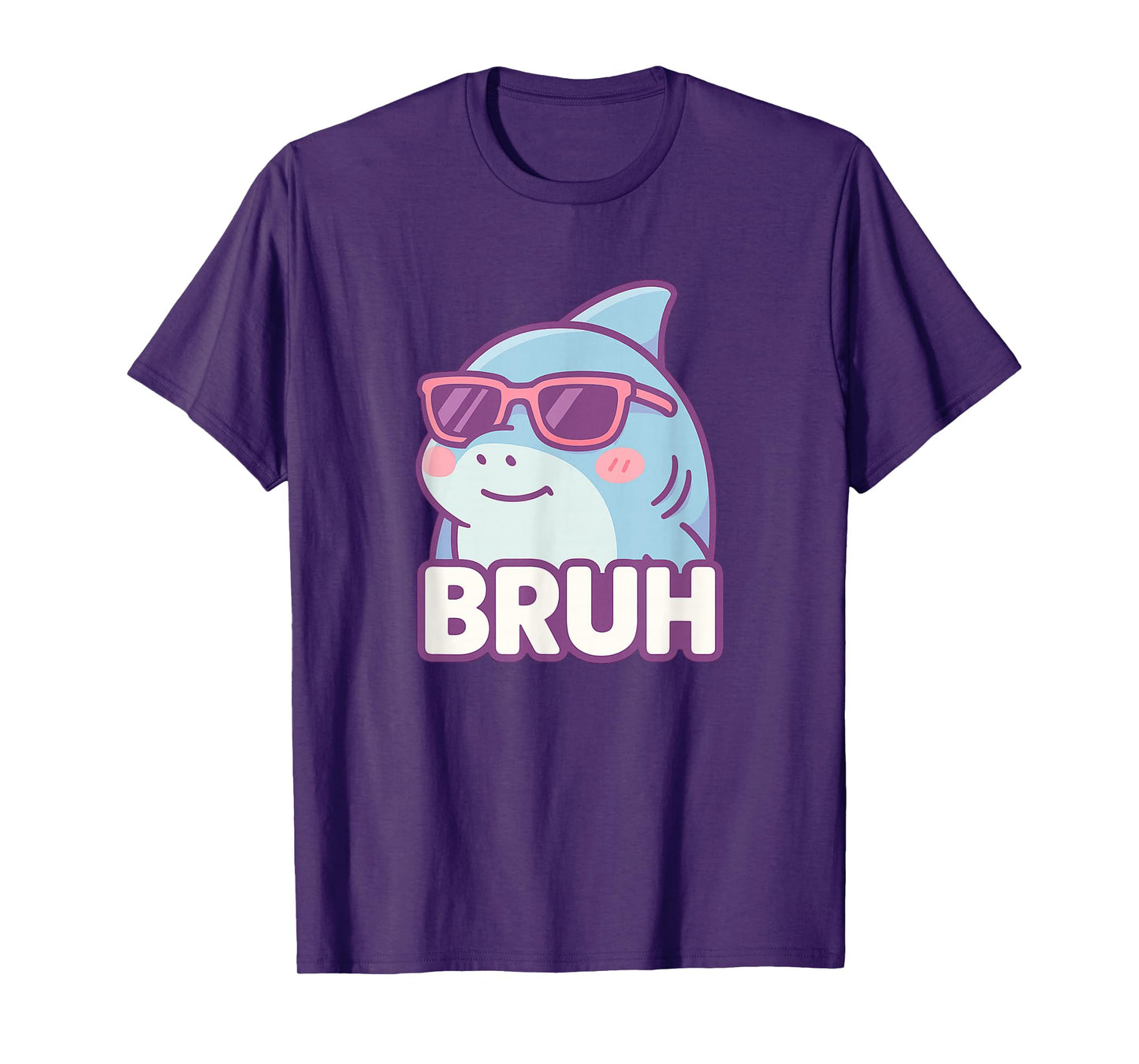 Funny Bruh Joke Bro Shark Lover Ocean Wildlife Humor T-Shirt