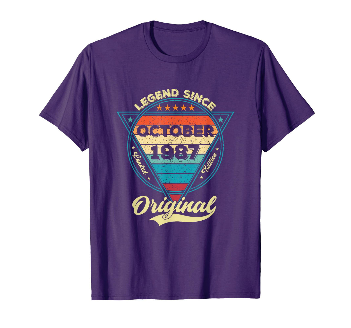 Vintage 38th Birthday Legend Since October 1987 T-Shirt