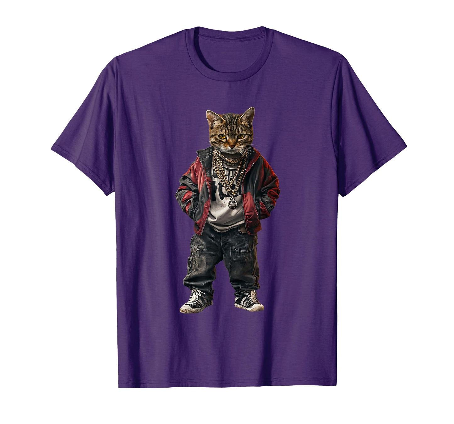 Thug Gangster Life Cat For Hip Hop Fans Meme and Cat lovers T-Shirt