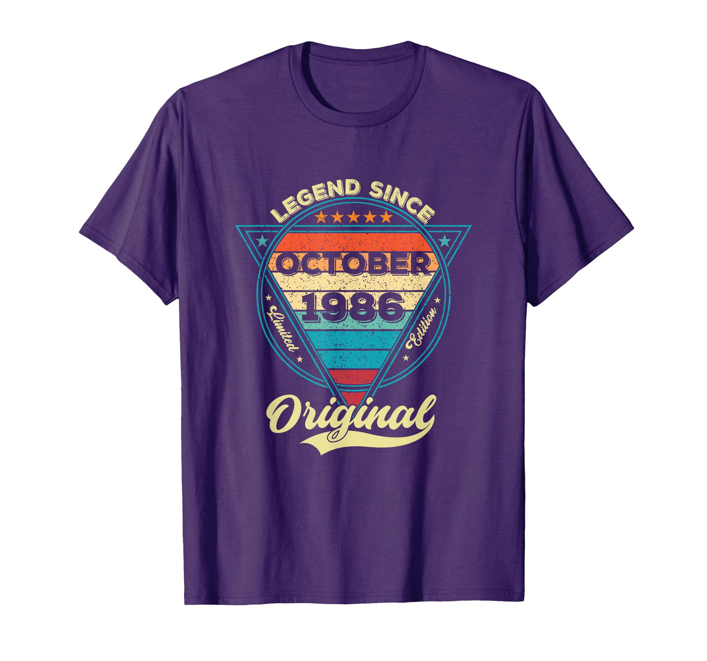 Vintage 39th Birthday Legend Since October 1986 T-Shirt