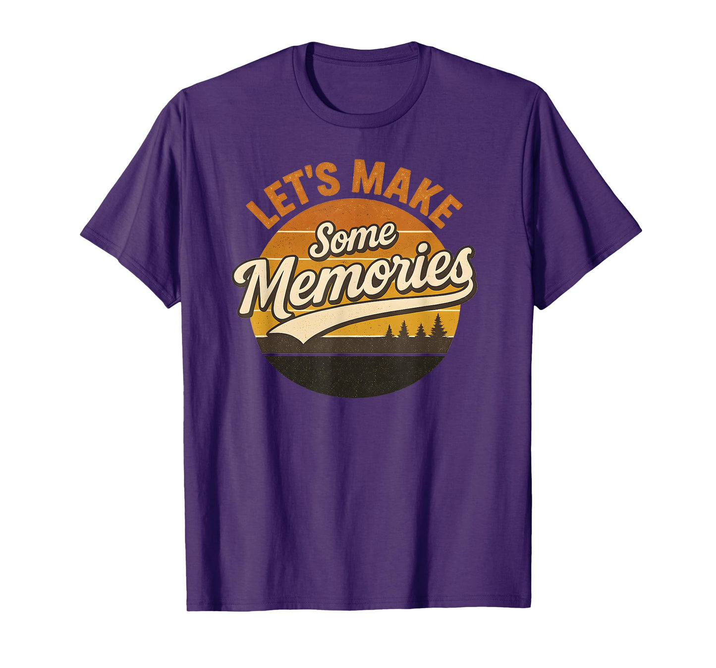 Let's Make Some Memories Retro Vintage Tee T-Shirt