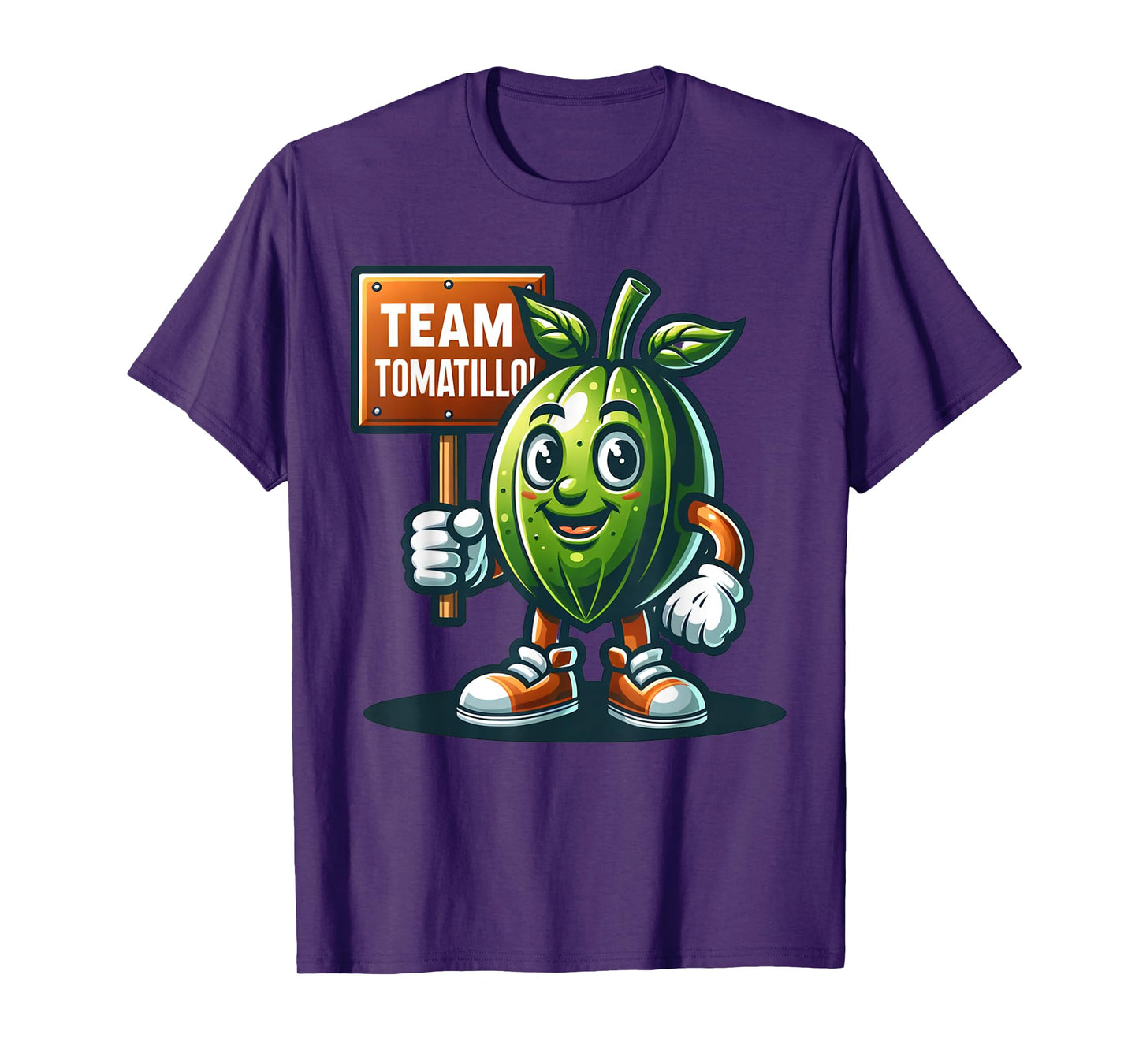 Team Tomatillo, Mexican Husk Tomato Mascot, Funny Vegetable T-Shirt