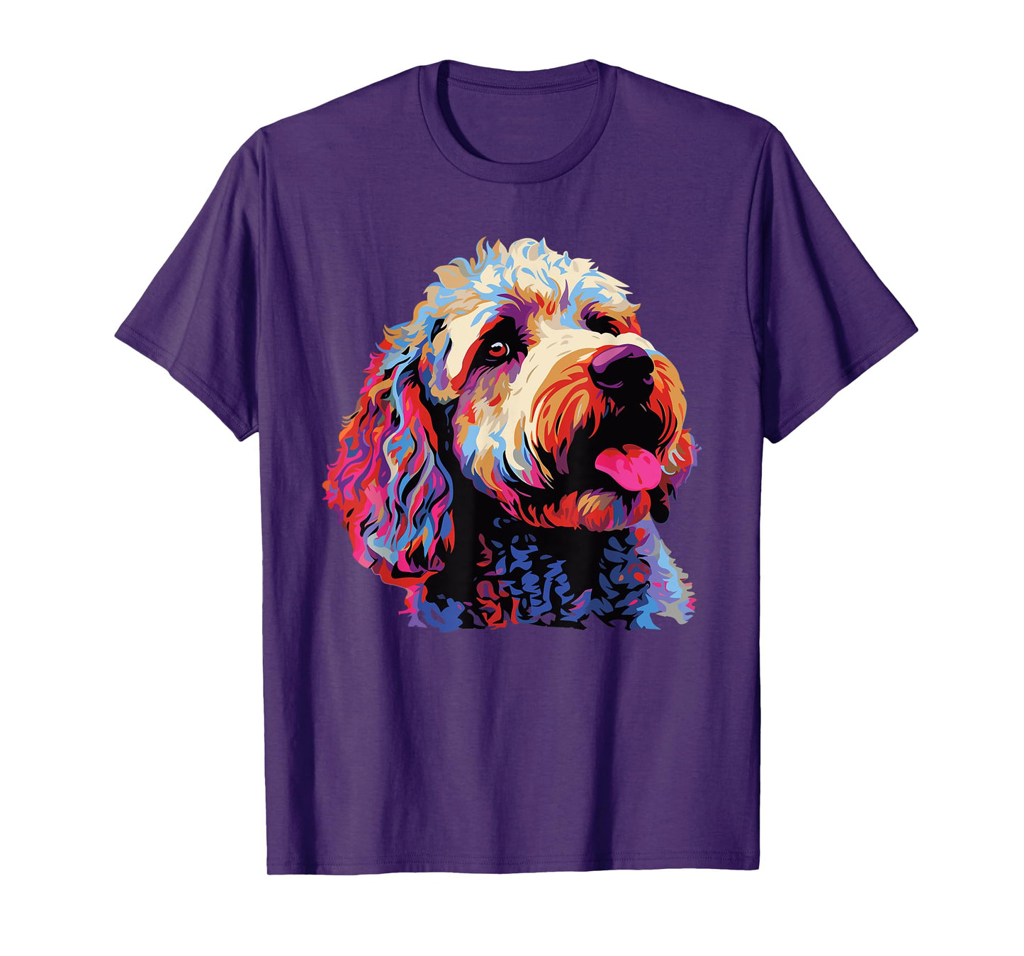 Watercolor Colorful Lagotto Romagnolo Dogs T-Shirt