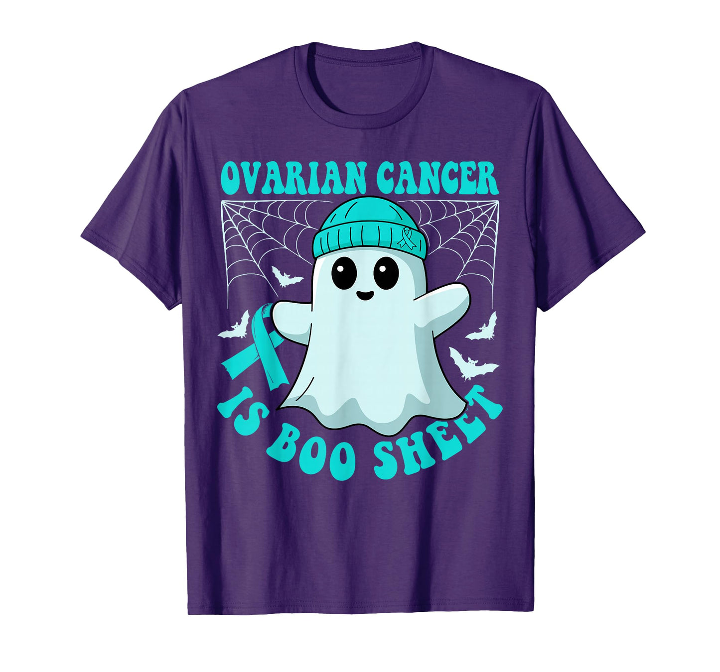 Ovarian Cancer is Boo Sheet Funny Boos Halloween Ghost T-Shirt