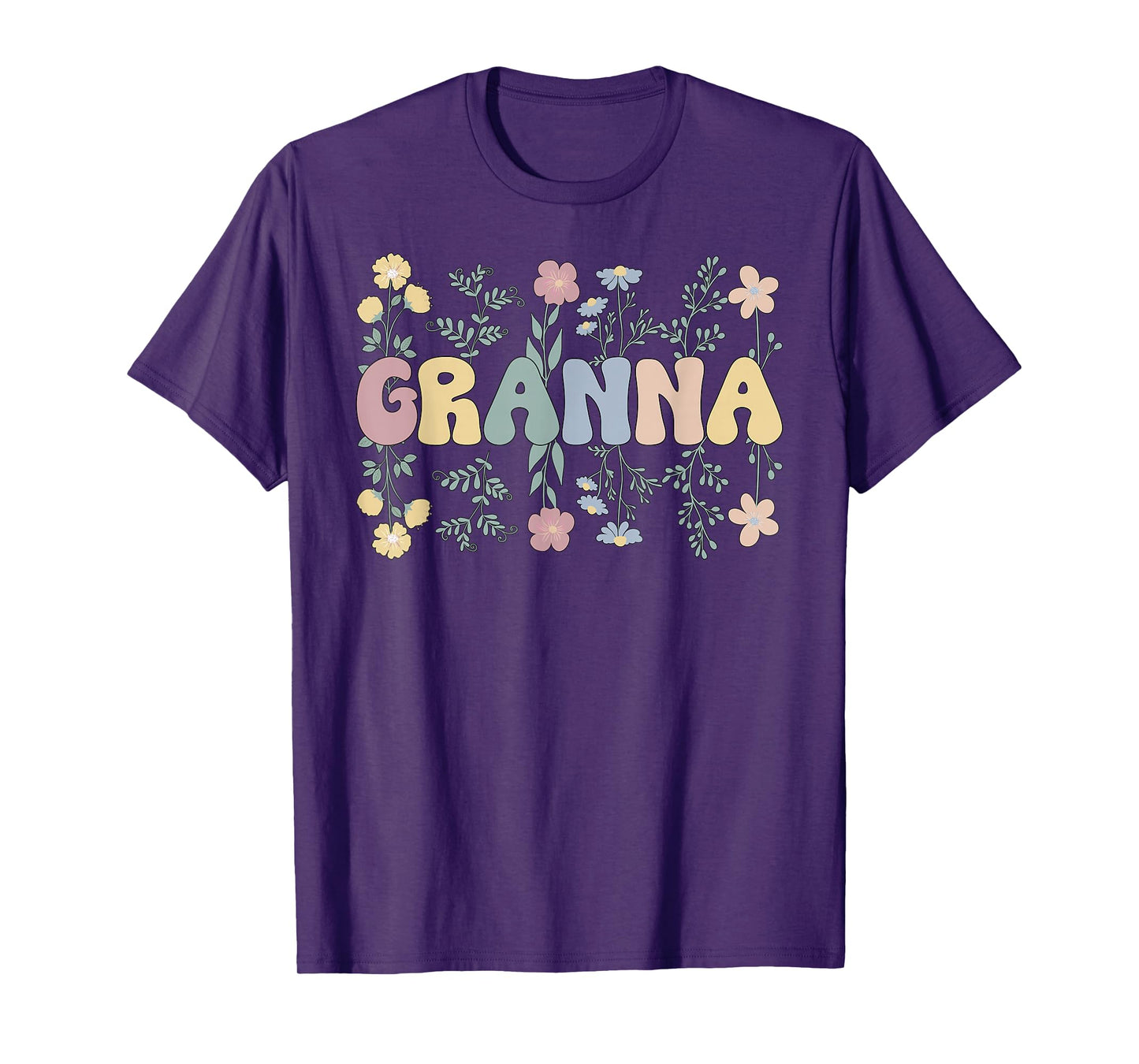 Granna Flowers Granna Grandmother Granna Grandma T-Shirt
