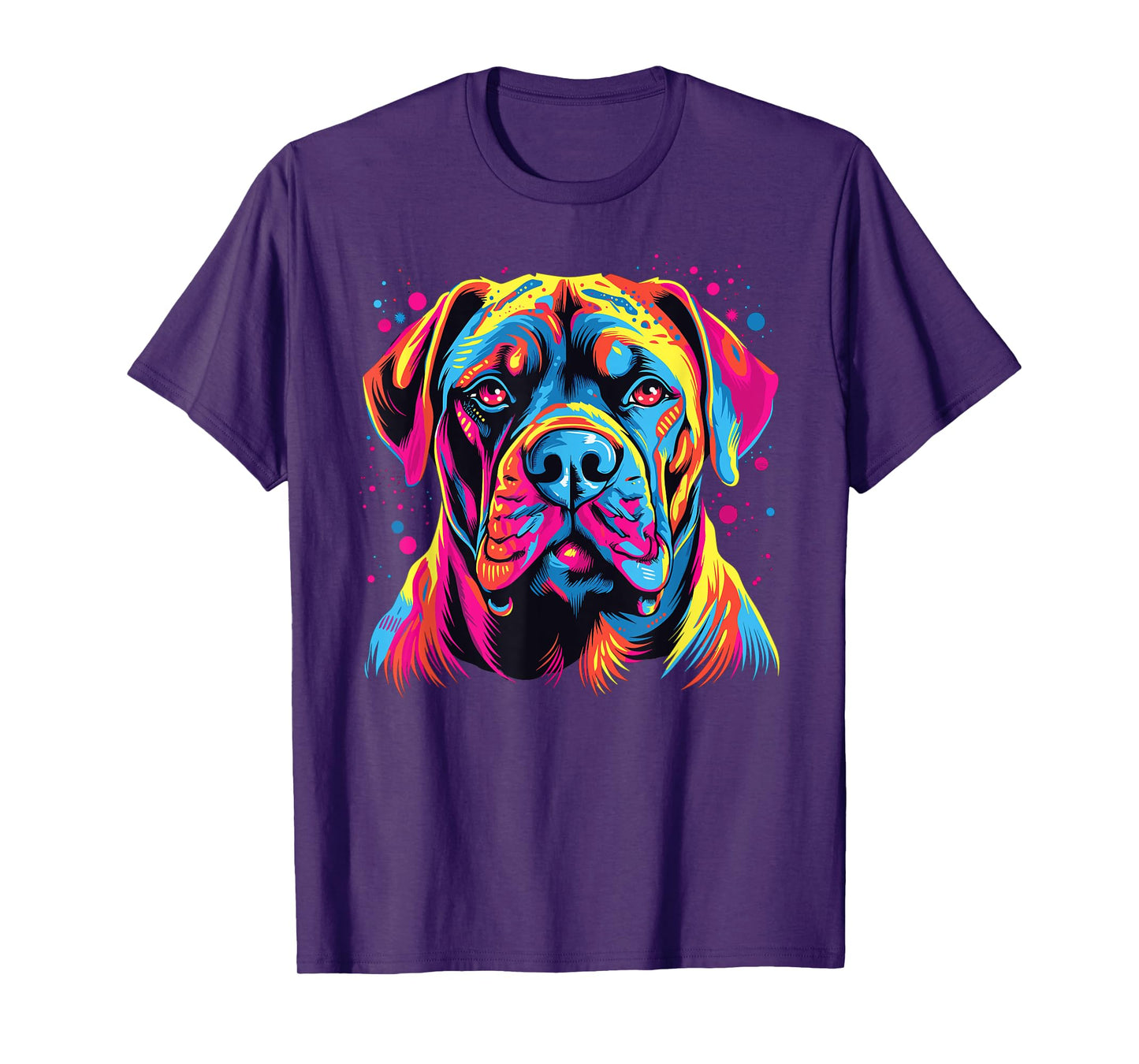 Watercolor Colorful Boerboel Dog Men Women Girls Kids T-Shirt