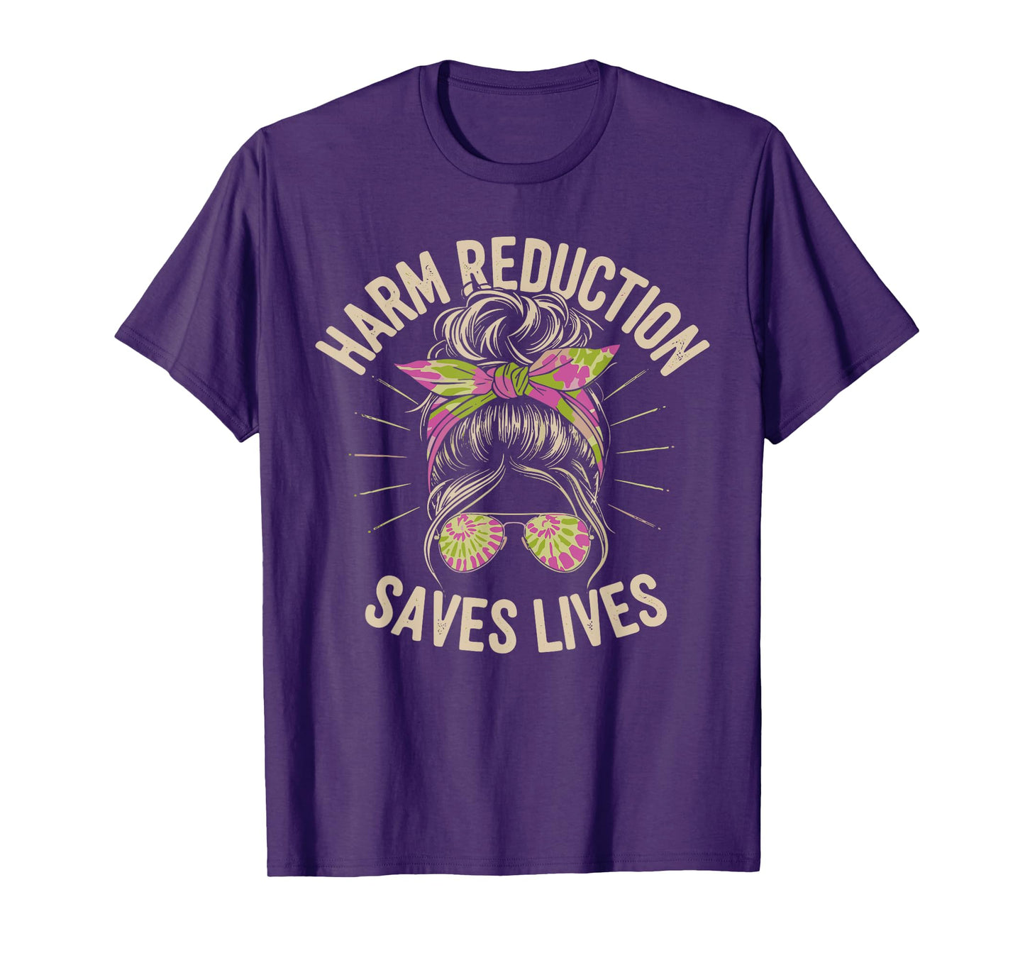 Harm Reduction Saves Lives Mental Health Awareness Month Men T-Shirt