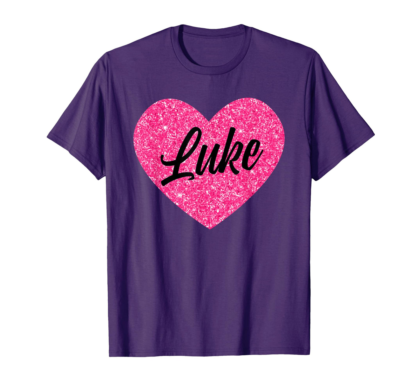 I Love Luke Cute Luke Pink Heart for Valentines Day T-Shirt
