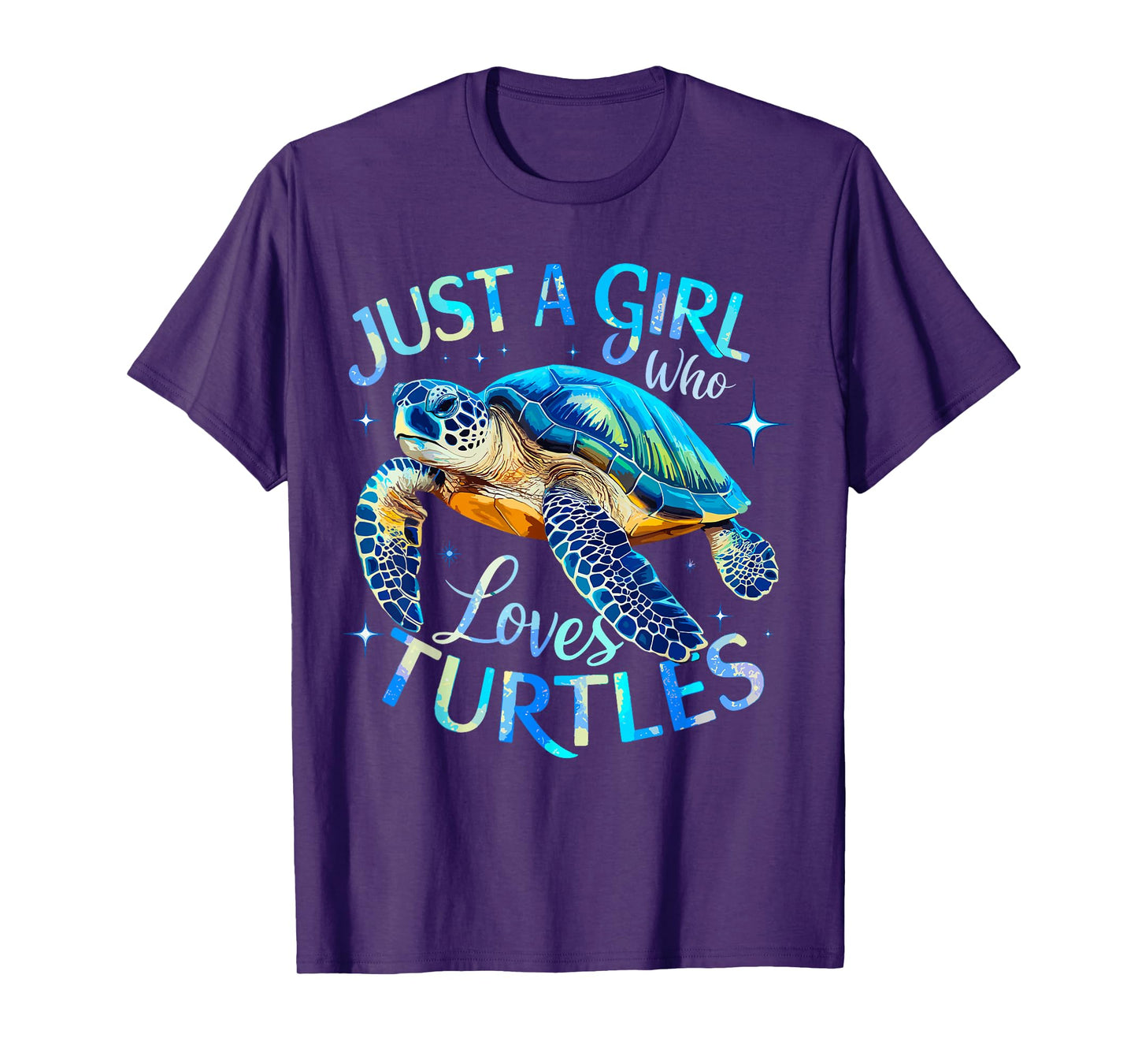 Sea Turtle Just a Girl Who Loves Turtles T-Shirt