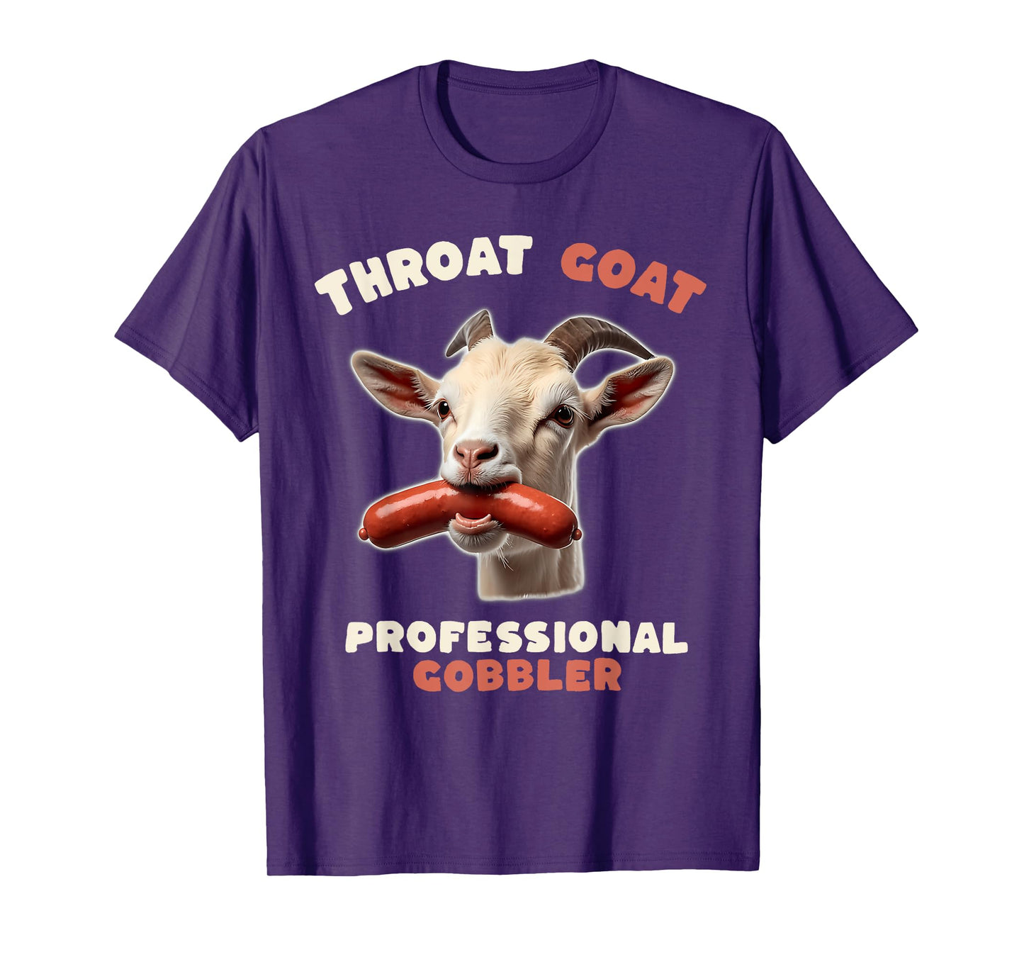 Throat Goat Retro Inappropriate Adult Humor Funny Gag Memes T-Shirt