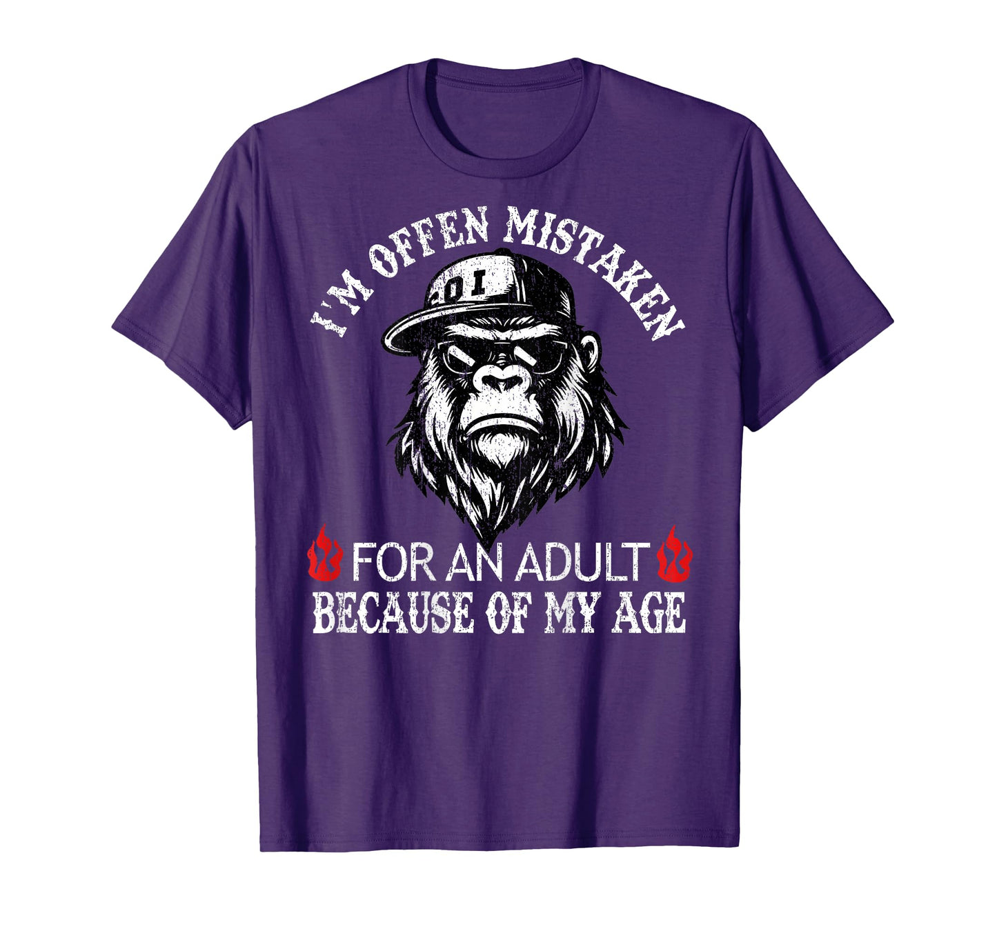 I'm Often Mistaken for an Adult Because of My Age Monkey T-Shirt