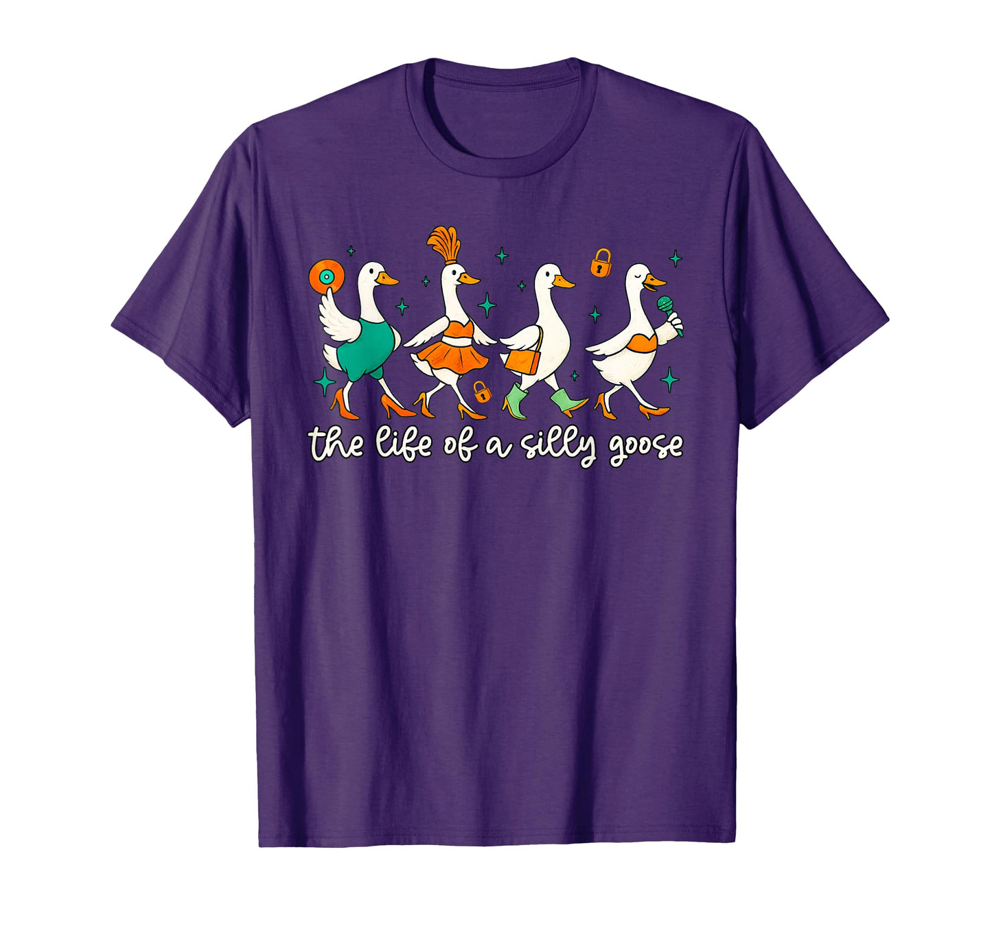 The Life of a Silly Goose Funny Goose Trendy Meme Show Girl T-Shirt