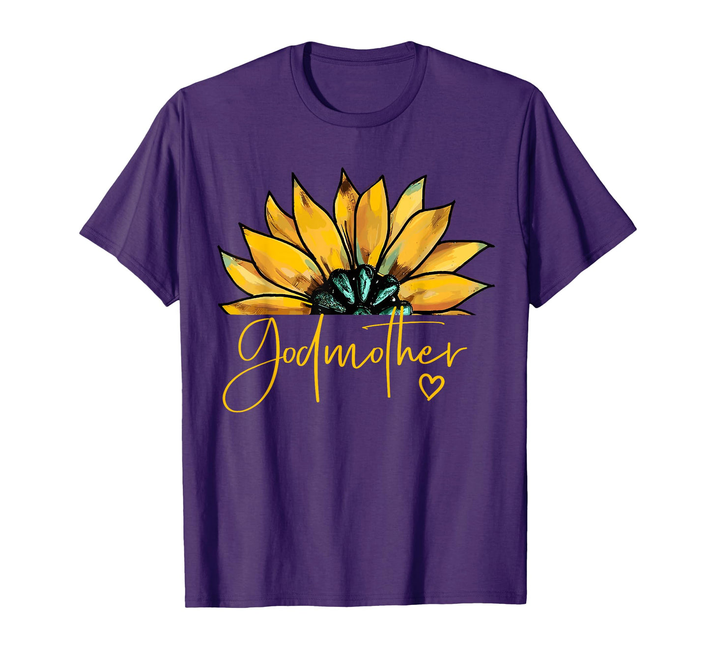 Godmother Gifts For Women Heart Mother's Day Godmother T-Shirt