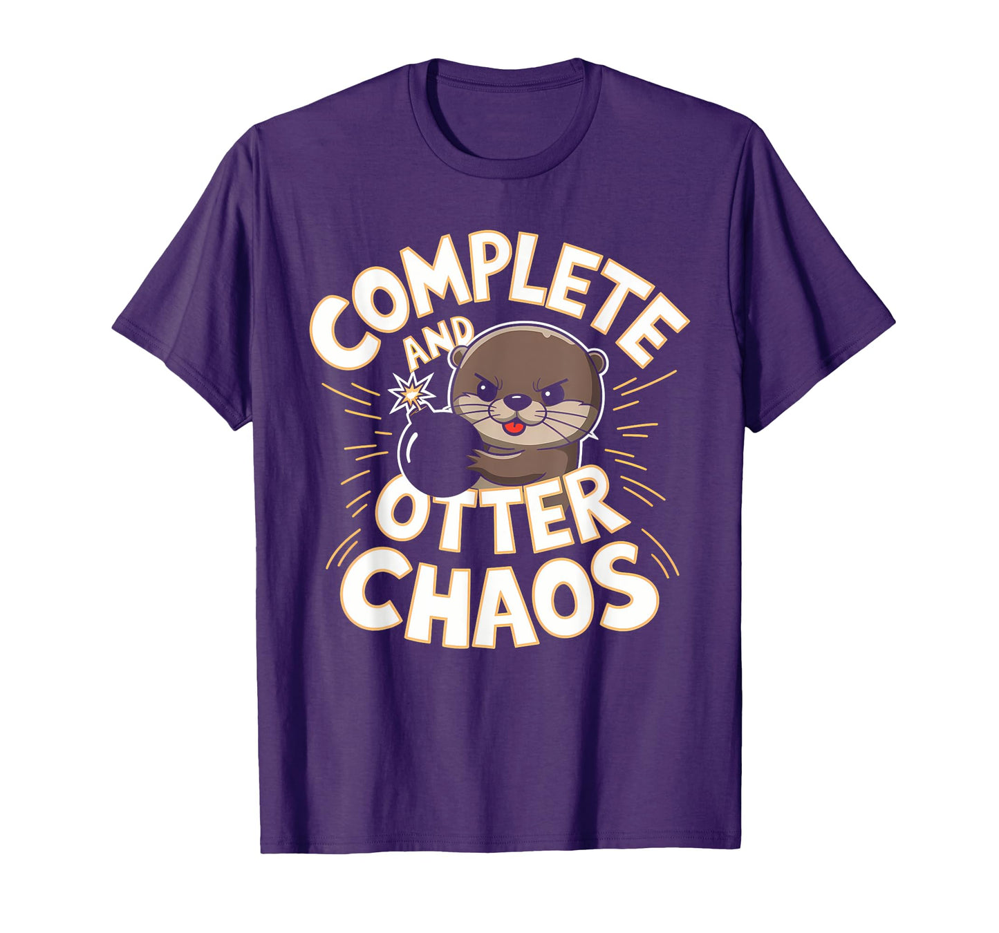Complete and Otter Chaos Cute Funny Otter Christmas Gifts T-Shirt