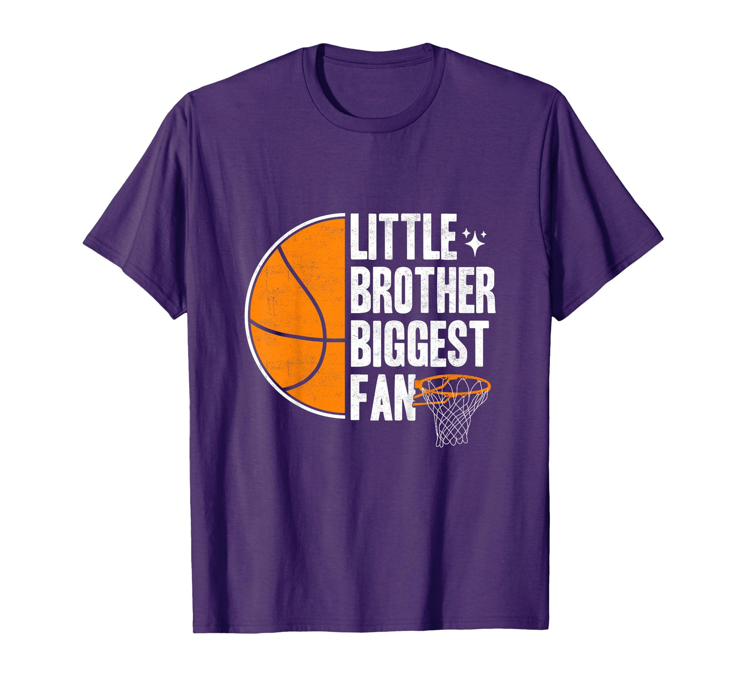 Kids Basketball Little brother Biggest Fan Basketball brother T-Shirt