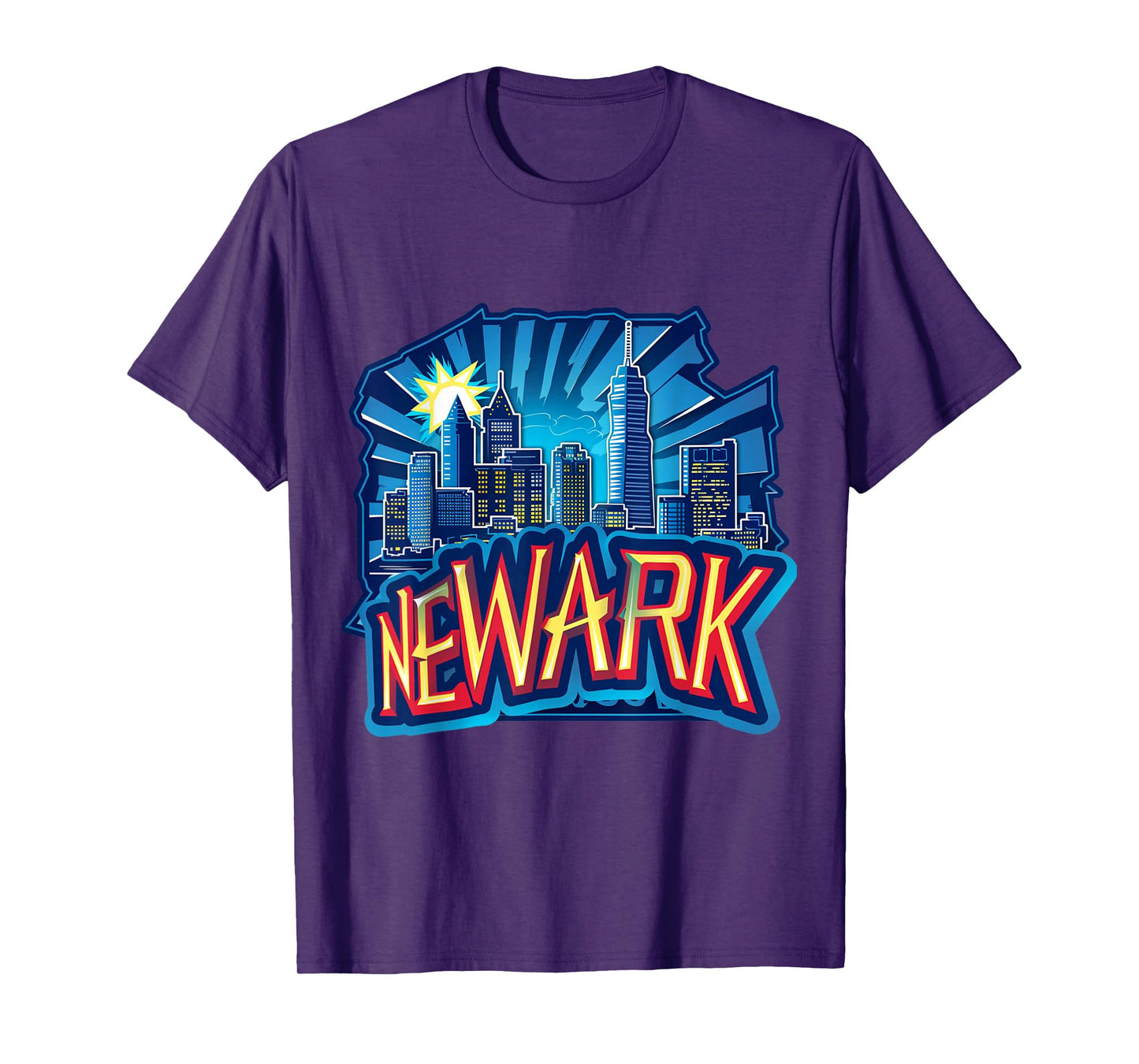 Newark New Jersey NJ Downtown Skyline City Pride Urban Vibes T-Shirt