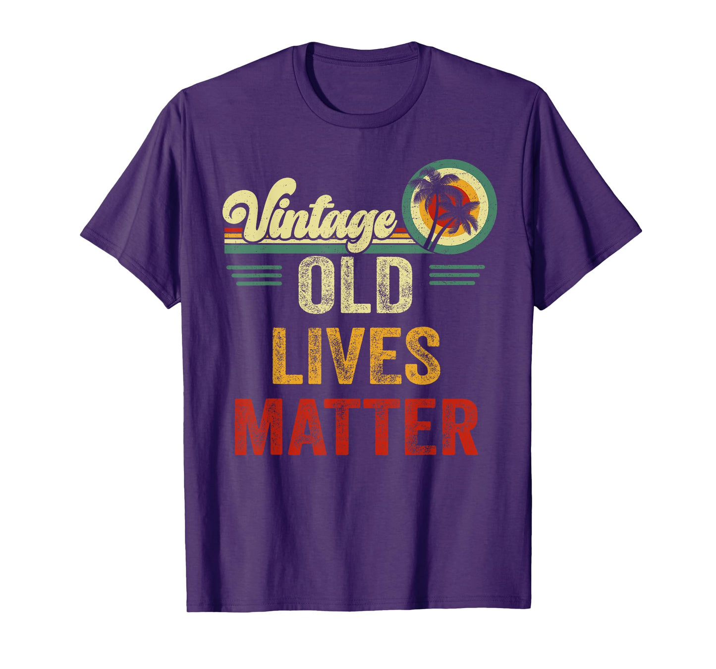 Vintage Old People Lives Matter 50th 60th 70th 80th Birthday T-Shirt