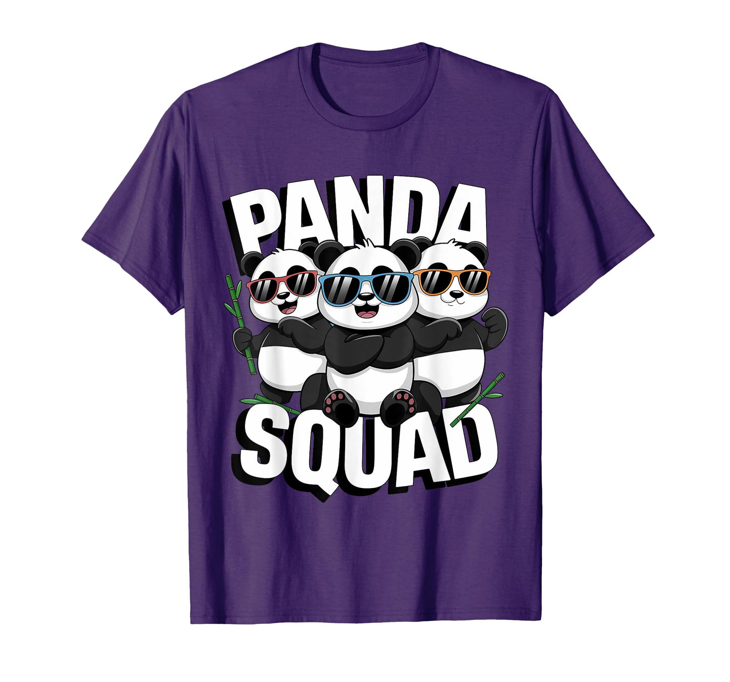 Panda Squad Sunglasses Family Matching National Panda Day T-Shirt